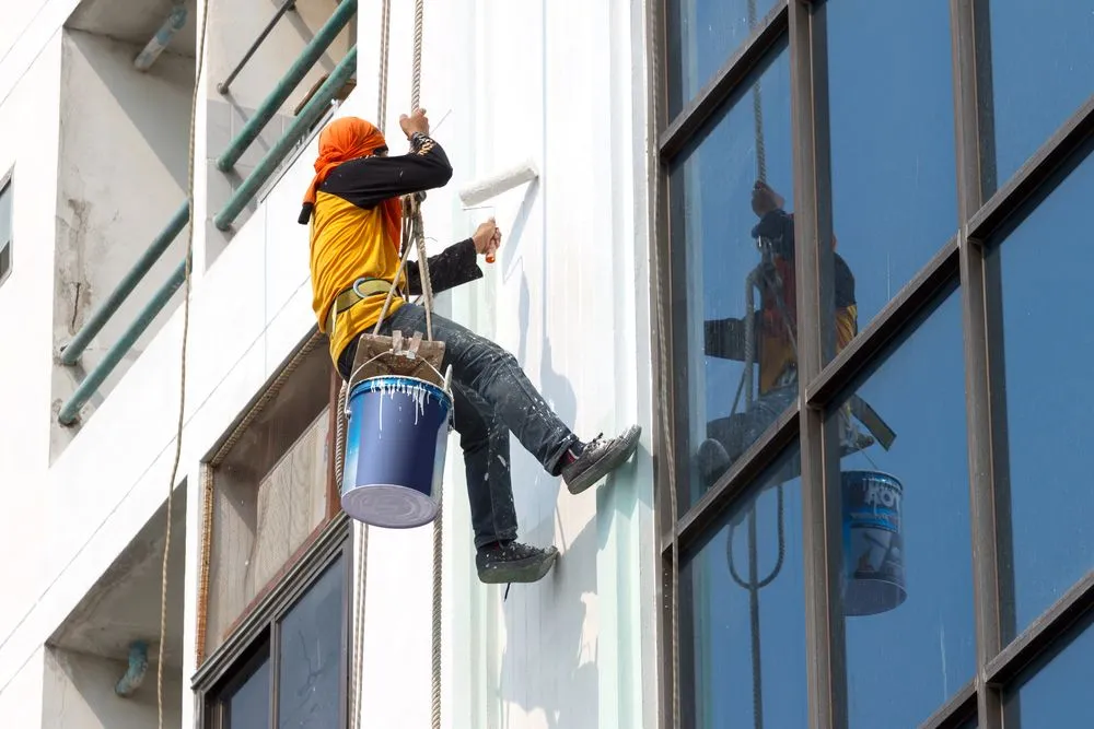 Charlotte Painting Pros team enhancing a commercial property with reliable and protective paint in Charlotte, NC