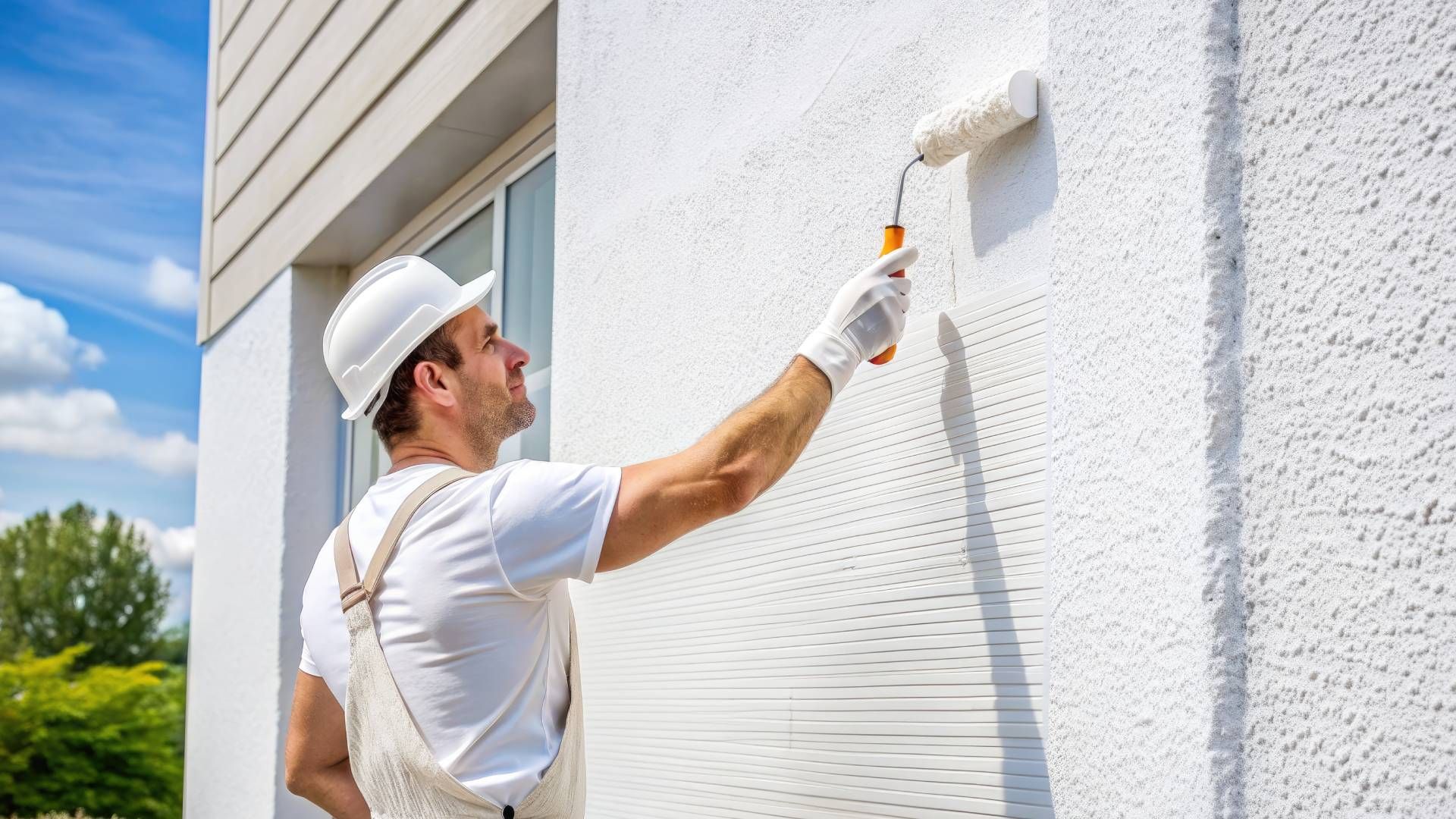 Dedicated Charlotte Painting Pros team enhancing a home's exterior with expert painting services, boosting curb appeal in Charlotte, NC